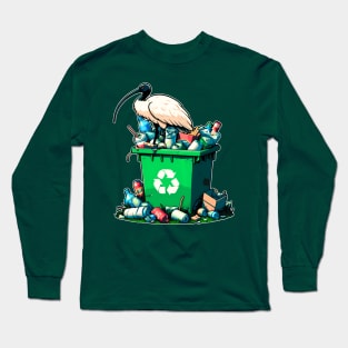 The glorious Australian bin chicken in its natural habitat Long Sleeve T-Shirt